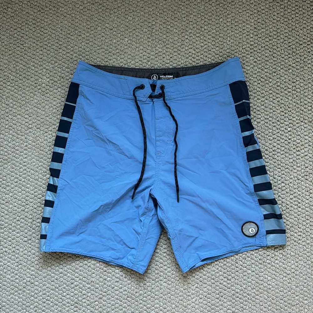 Men’s Light Blue Volcom Bathing Suit